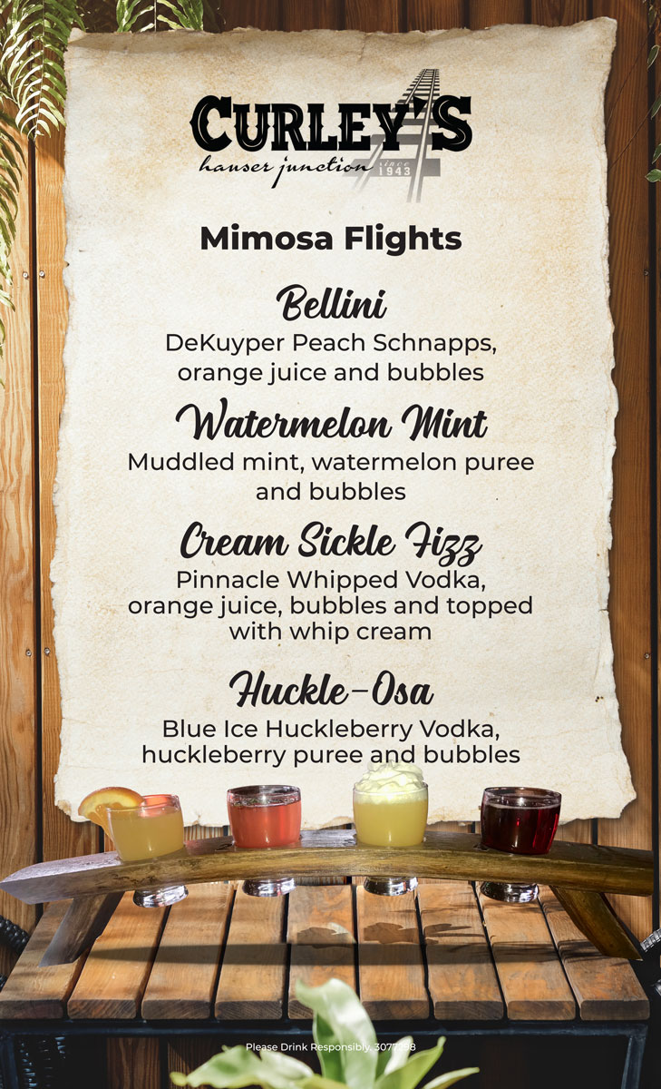 Mimosa Drink Menu | Curley's Bar in Post Falls, Idaho