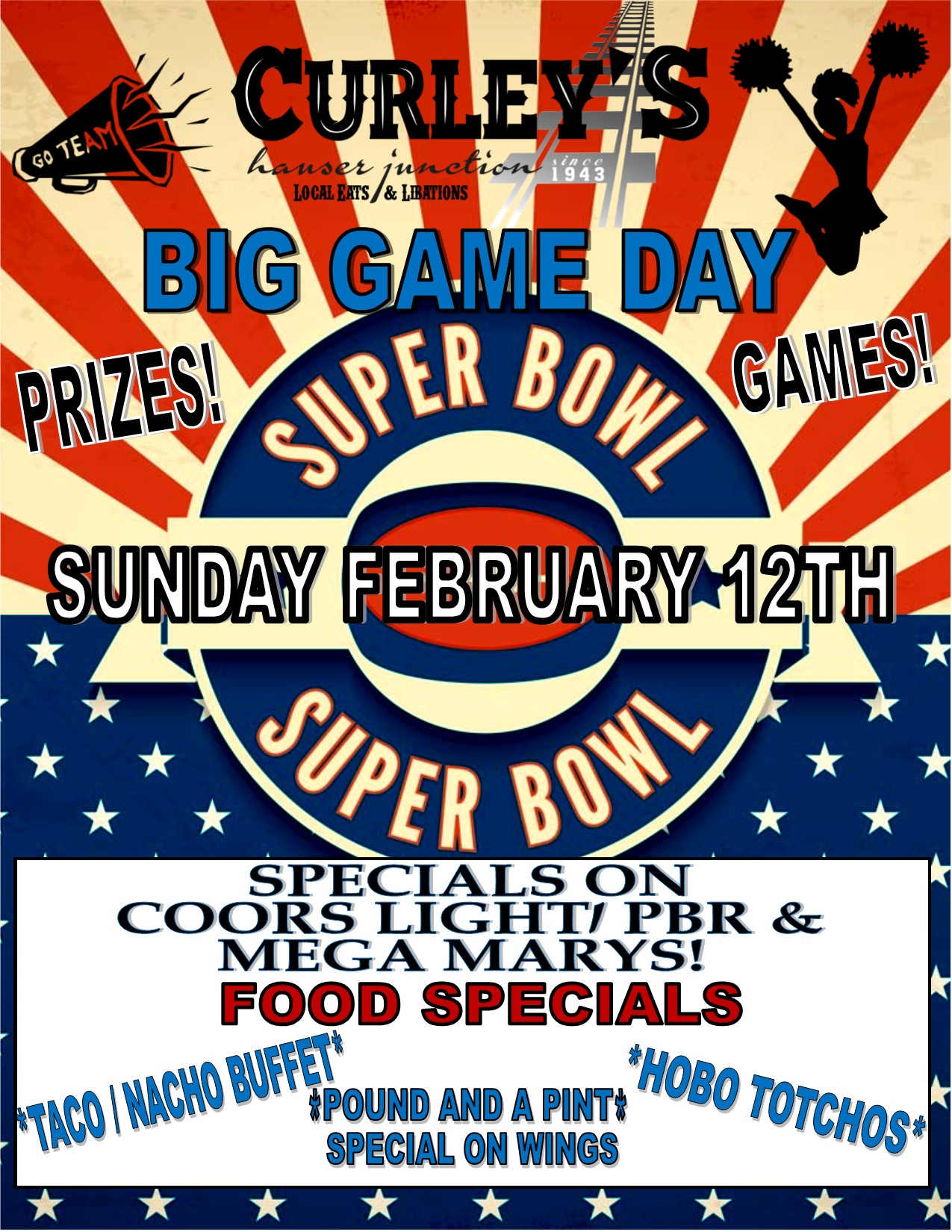 Superbowl Sunday Flyer 2023