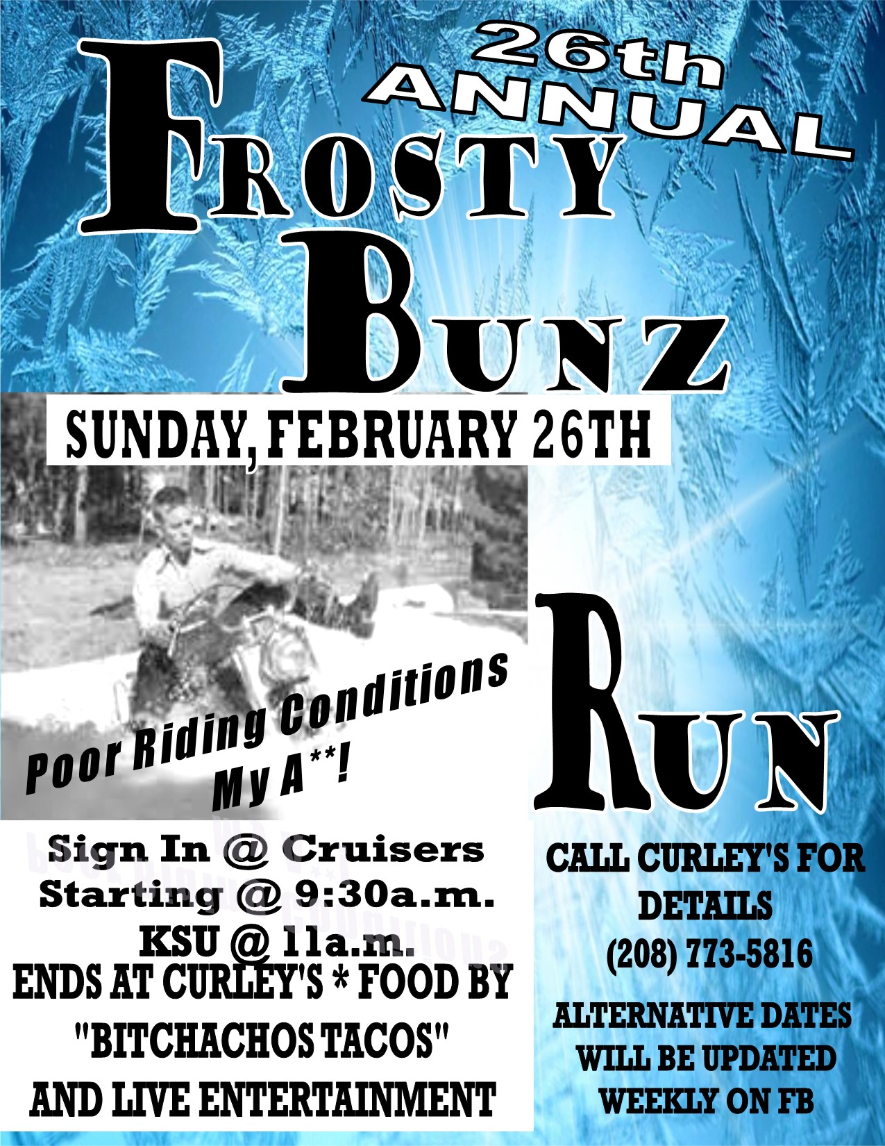 Frosty Bunz Run Flyer 2023