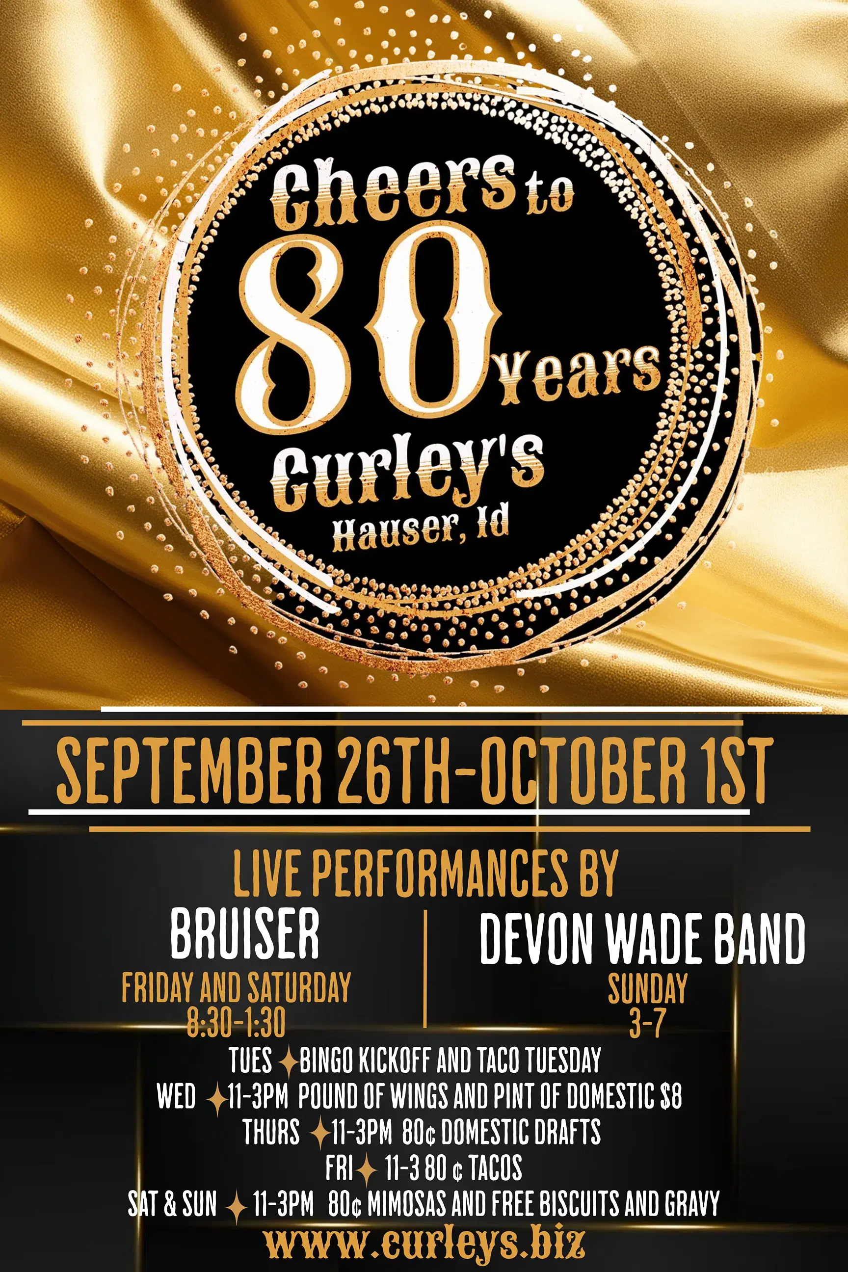 Curley's 80th Anniversary Week