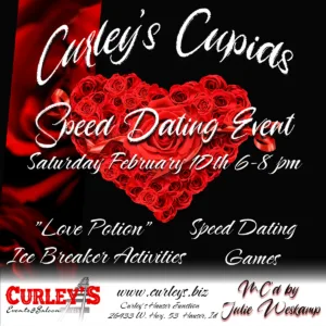 Curley's Cupids Speed Dating Flyer